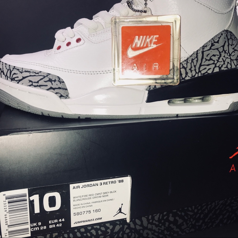 Nike Air Jordan 3 Retro OG '88 White Cement 2012
